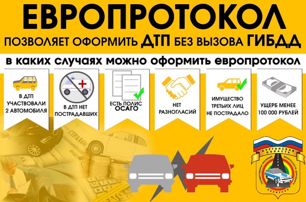 Европротокол – это оформление документов о ДТП без вызова сотрудников полиции..